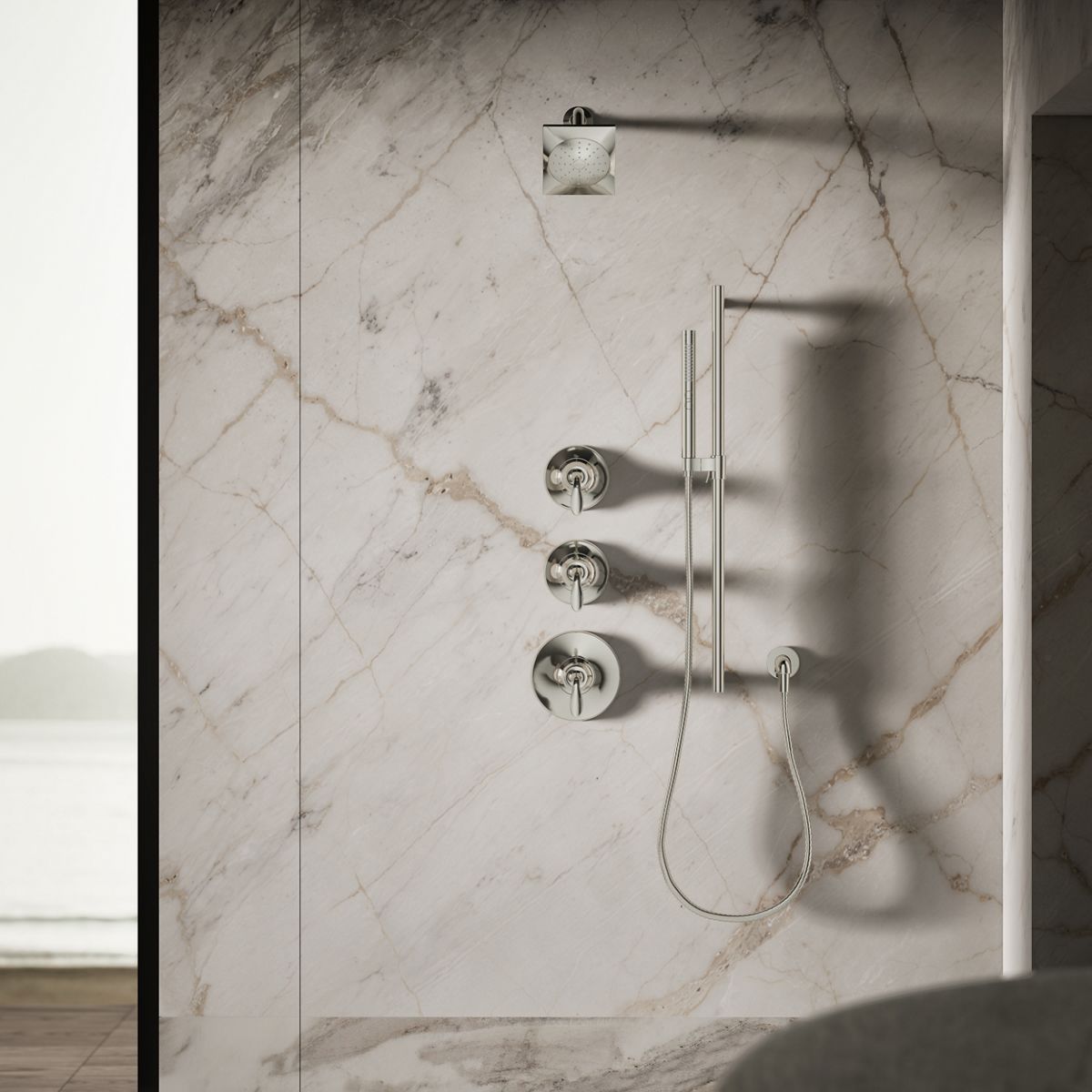 KOHLER K-45215-G Loure Single-function showerhead, 1.75 gpm