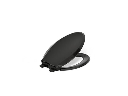 KOHLER K-4636-RL Cachet ReadyLatch Quiet-Close elongated toilet seat, black black
