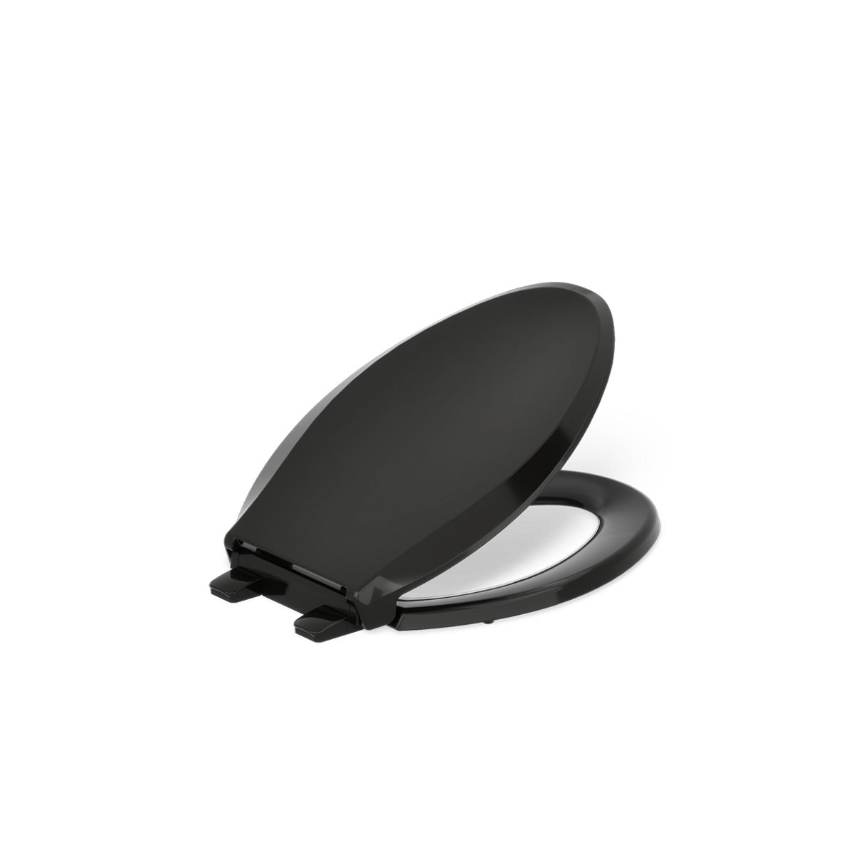 KOHLER K-4636-RL Cachet ReadyLatch Quiet-Close elongated toilet seat, black black - view 4
