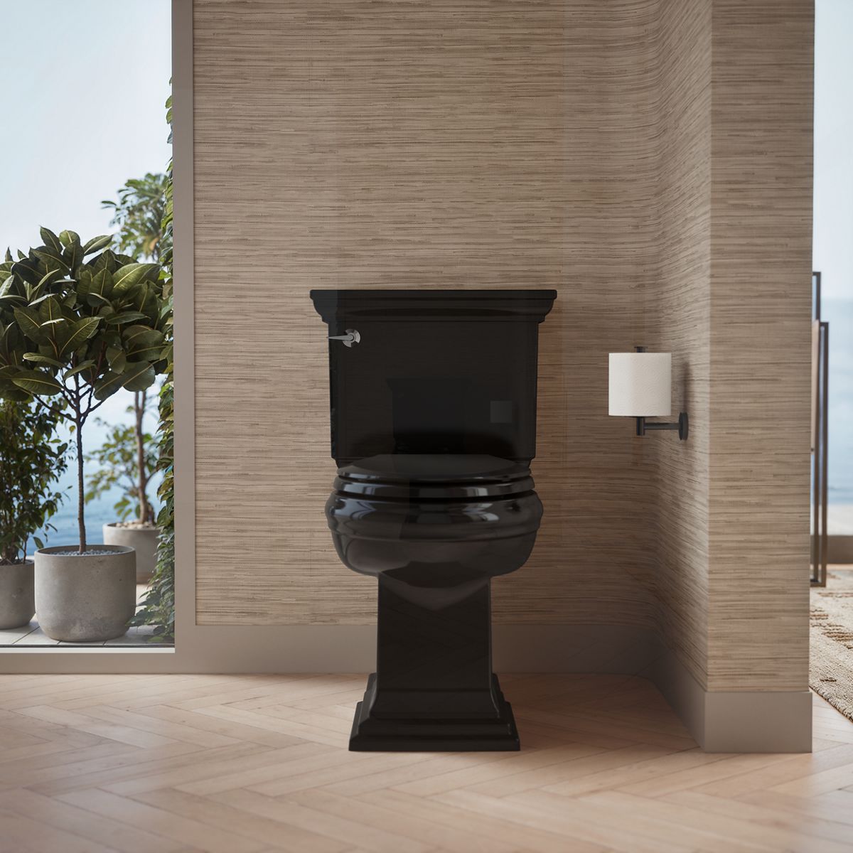 KOHLER K-4636-RL Cachet ReadyLatch Quiet-Close elongated toilet seat