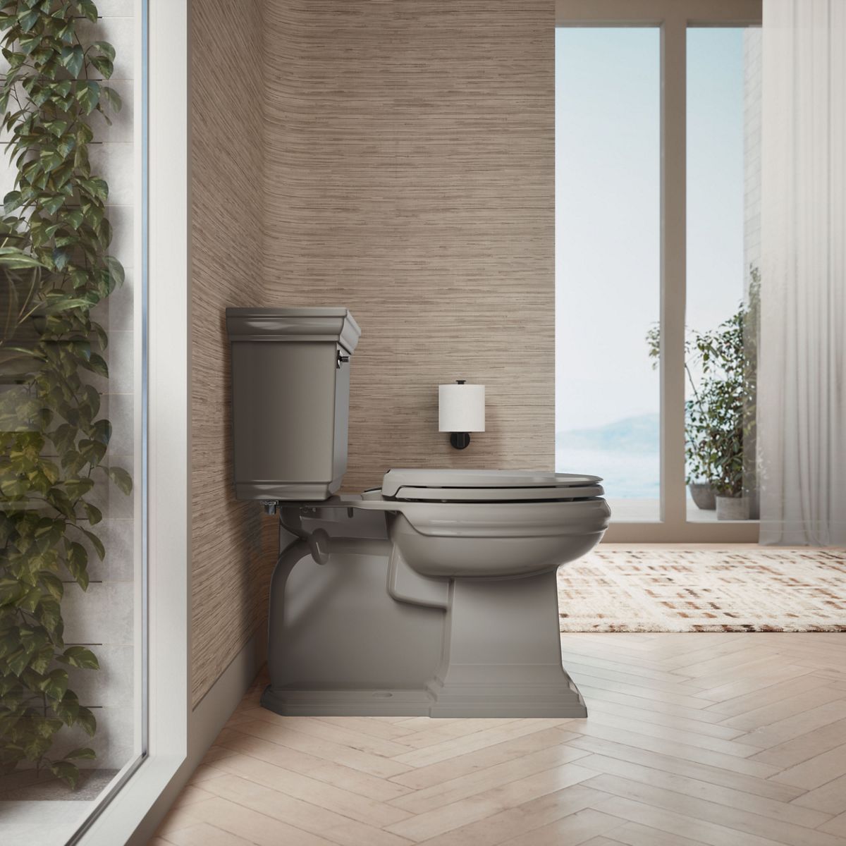KOHLER K-4636-RL Cachet ReadyLatch Quiet-Close elongated toilet seat