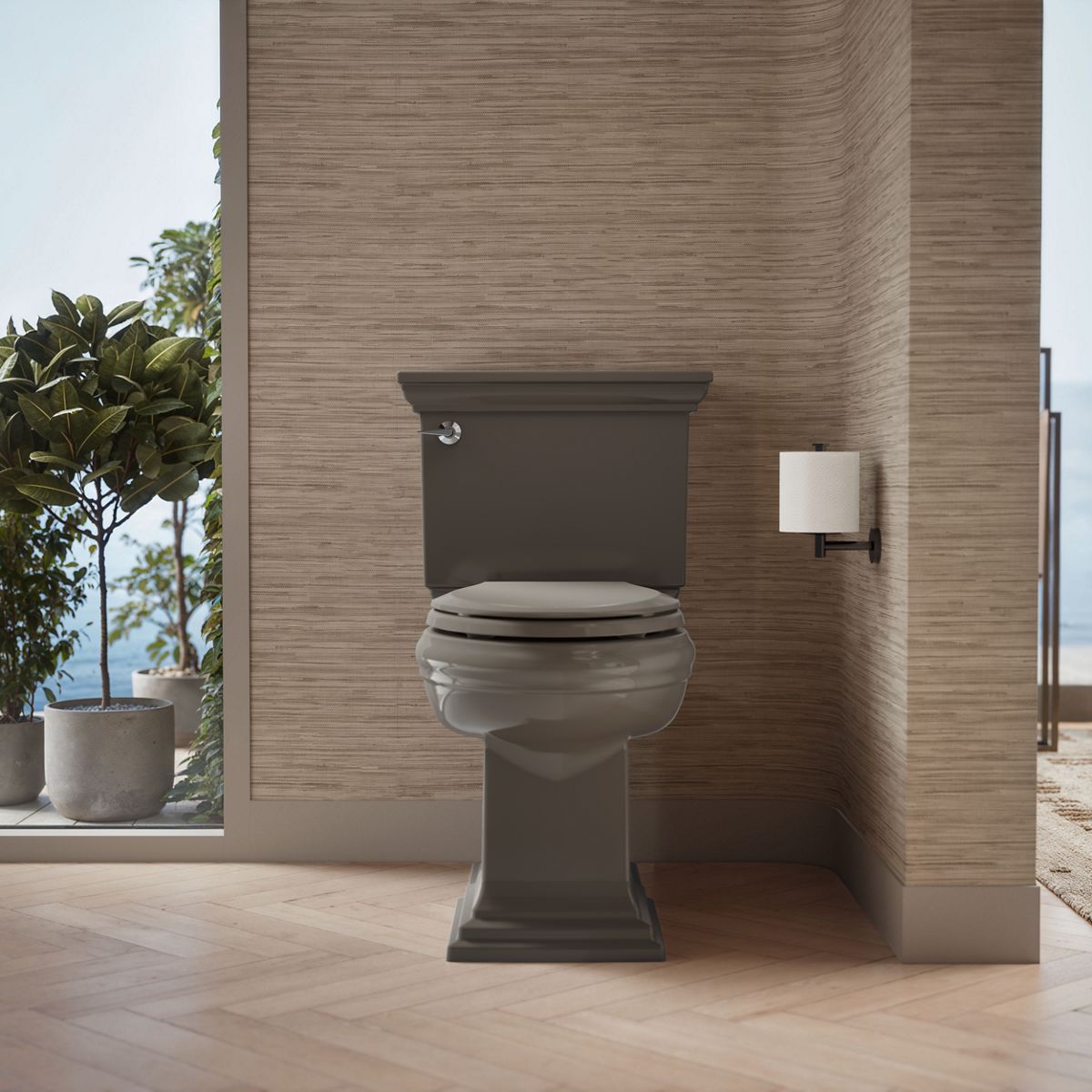 KOHLER K-4636-RL Cachet ReadyLatch Quiet-Close elongated toilet seat