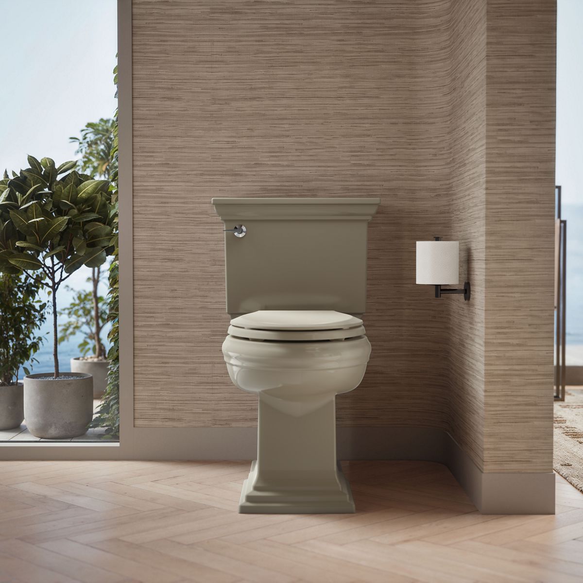 KOHLER K-4636-RL Cachet ReadyLatch Quiet-Close elongated toilet seat