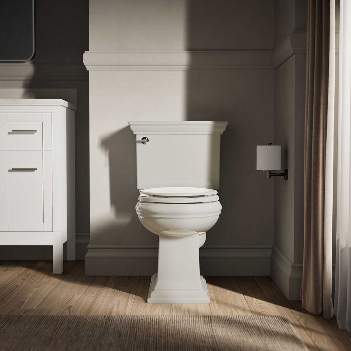 KOHLER K-4648 Stonewood Round-front toilet seat