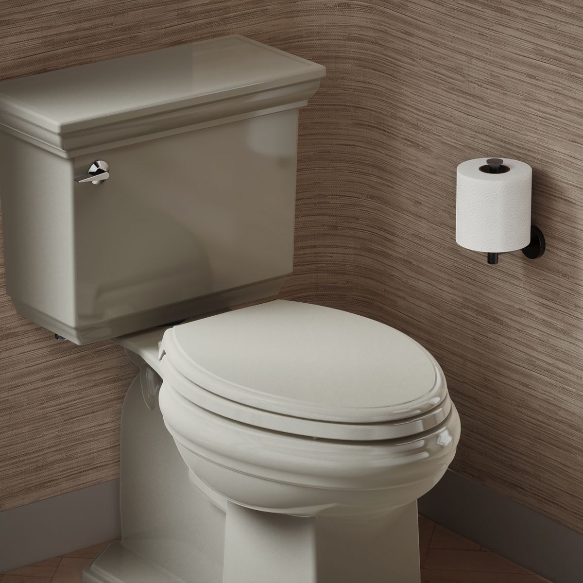 KOHLER K-4733-RL Glenbury ReadyLatch Quiet-Close elongated toilet seat