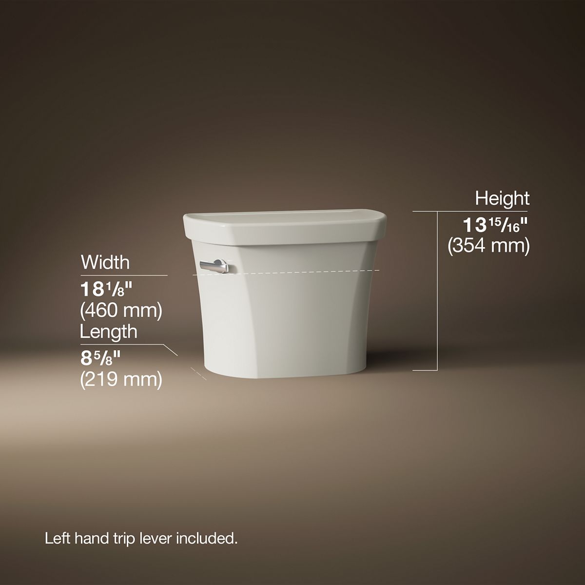 KOHLER K-4841-U Wellworth Toilet tank, 1.28 gpf