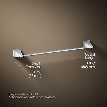 KOHLER K-485 Memoirs Stately 18" towel bar