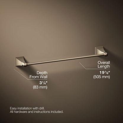KOHLER K-485 Memoirs Stately 18" towel bar