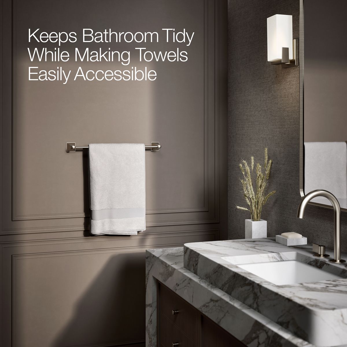 KOHLER K-485 Memoirs Stately 18" towel bar