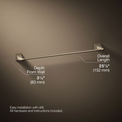 KOHLER K-486 Memoirs Stately 24" towel bar