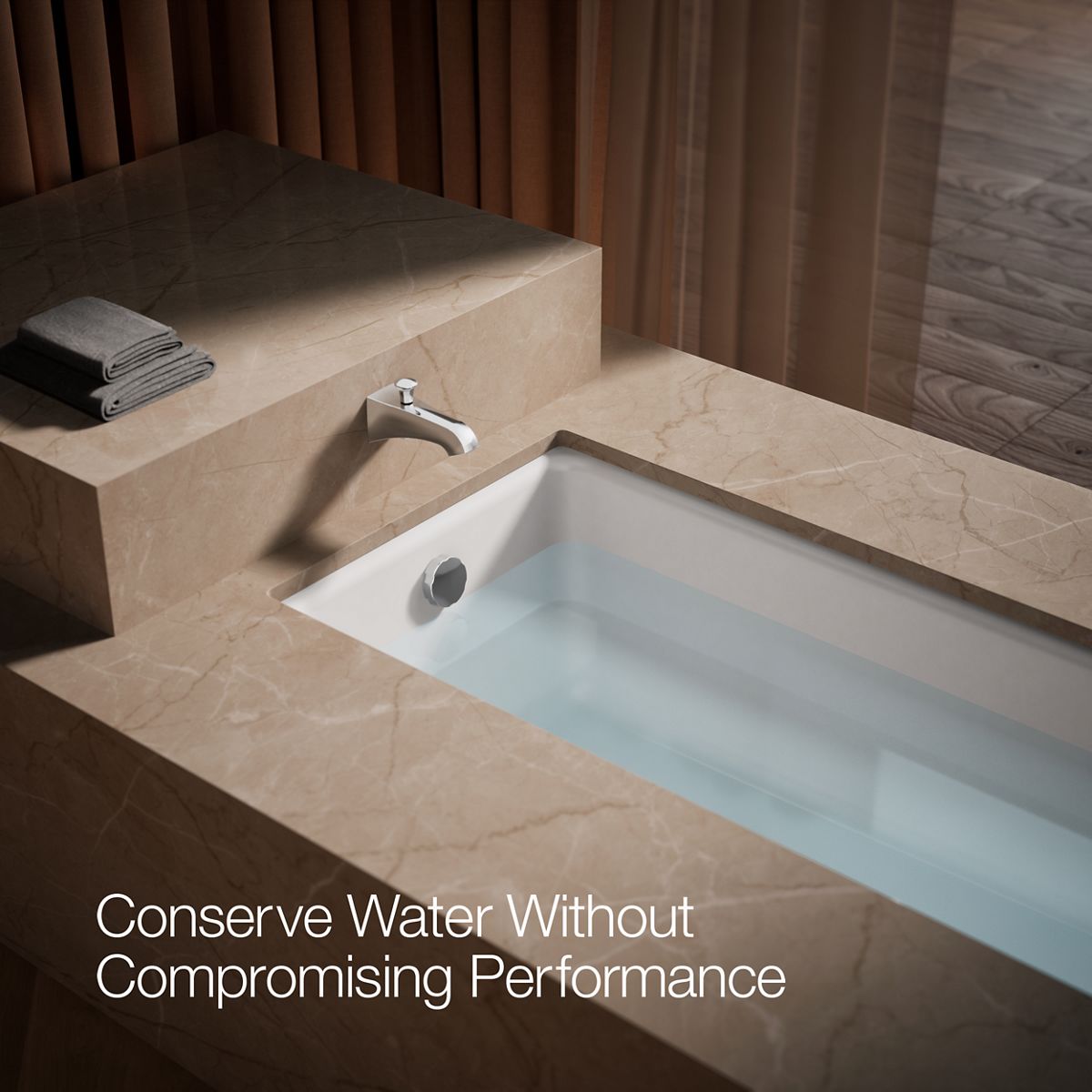 KOHLER K-496 Memoirs Stately Wall-mount bath spout with diverter