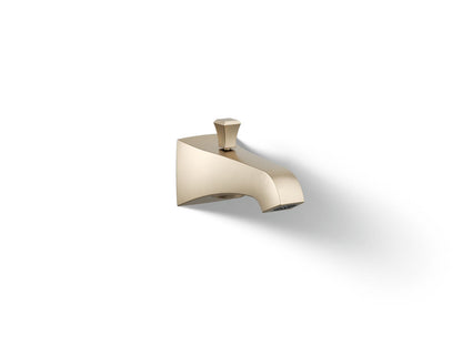 KOHLER K-496-V Memoirs Stately Wall-mount bath spout with Deco design and diverter