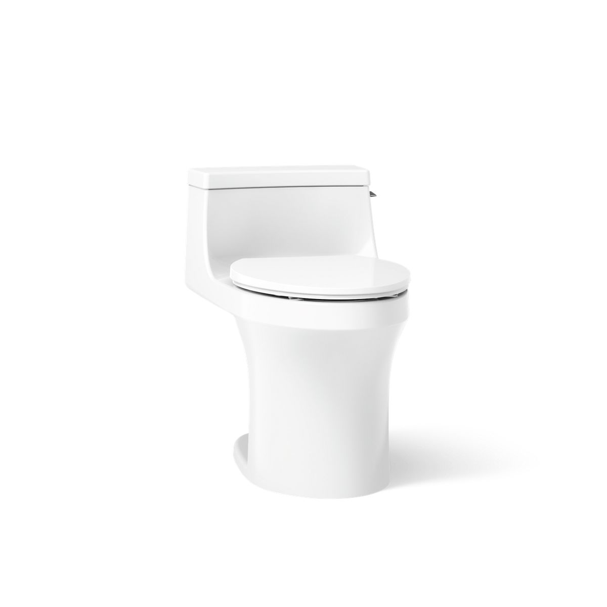 KOHLER K-5172-RA San Souci One-piece compact elongated toilet with concealed trapway, 1.28 gpf