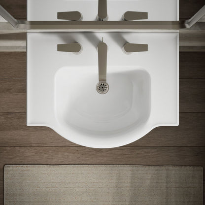 KOHLER K-5248-8 Veer 24" square pedestal bathroom sink