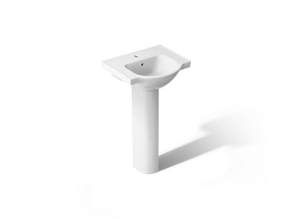 KOHLER 5265-1 Veer 21" pedestal bathroom sink with single faucet hole