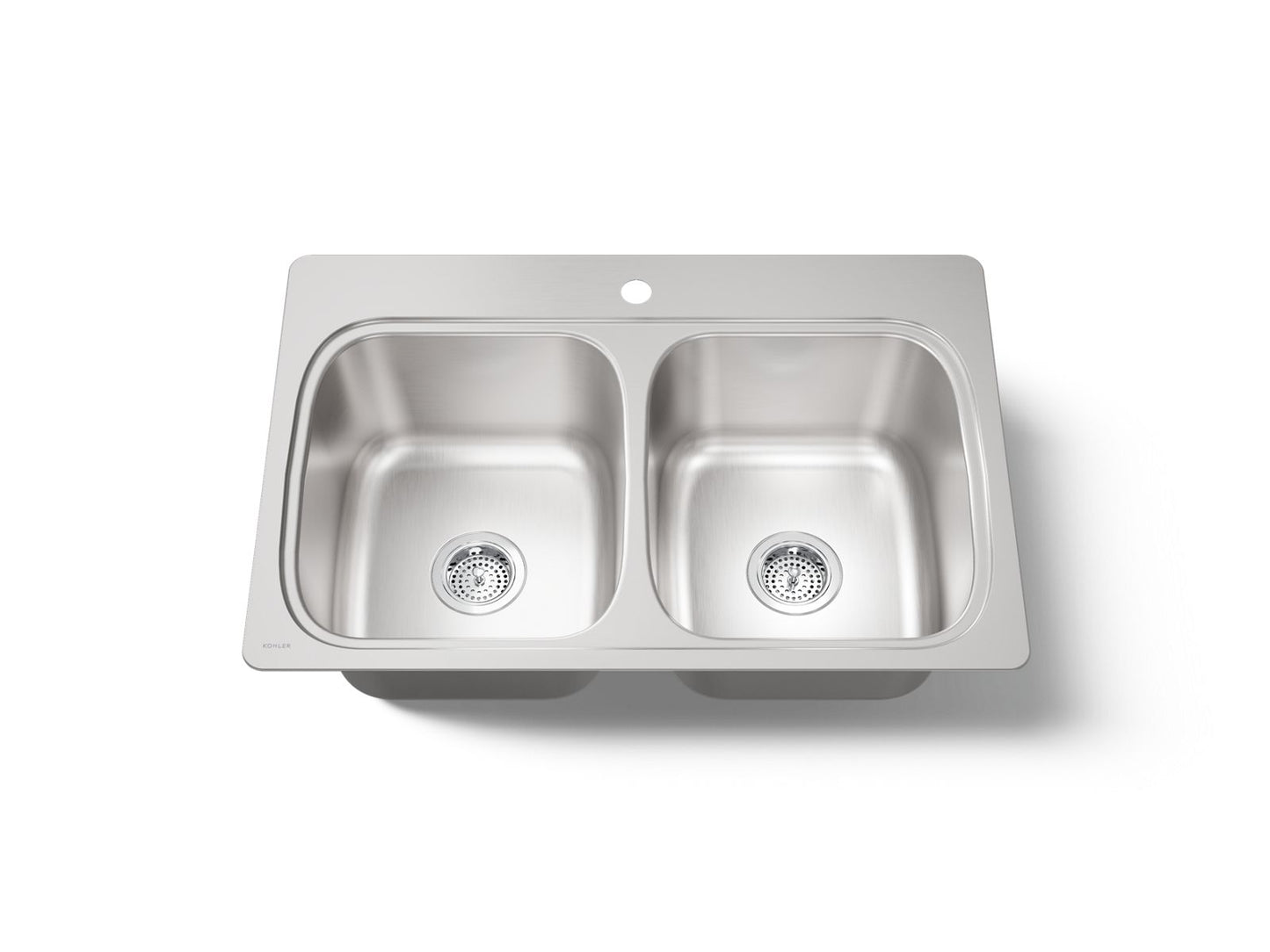 KOHLER K-5267-1 Verse 33" top-mount double-bowl kitchen sink