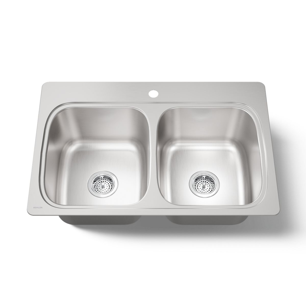 KOHLER K-5267-1 Verse 33" top-mount double-bowl kitchen sink