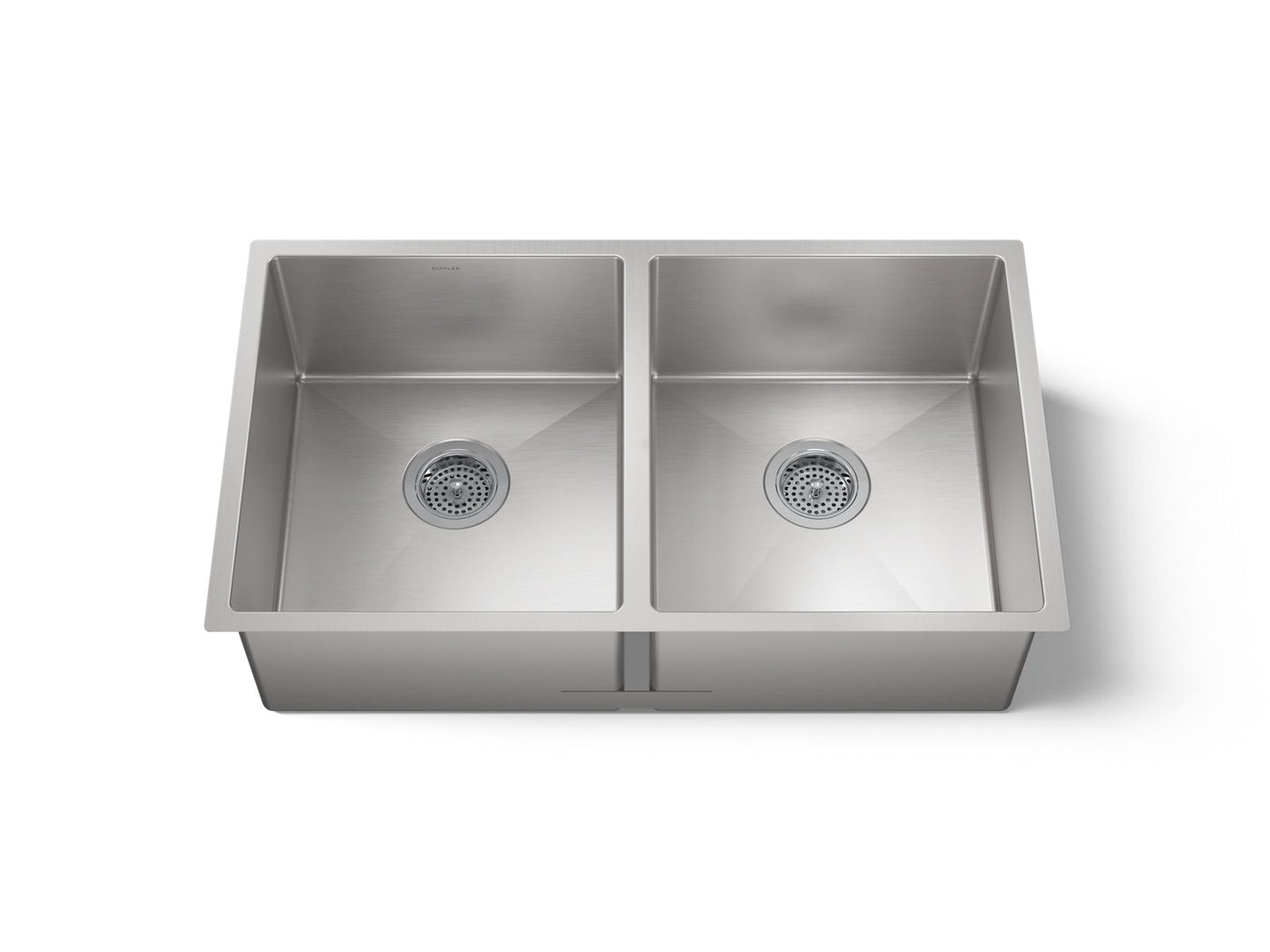 KOHLER K-5281 Strive 32" undermount double-bowl kitchen sink with accessories
