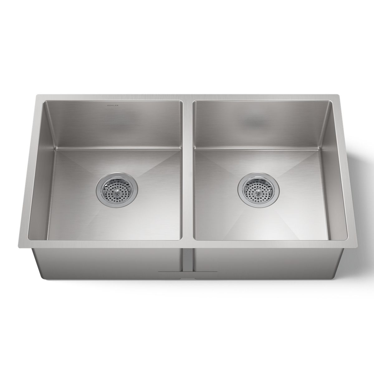 KOHLER K-5281 Strive 32" undermount double-bowl kitchen sink with accessories
