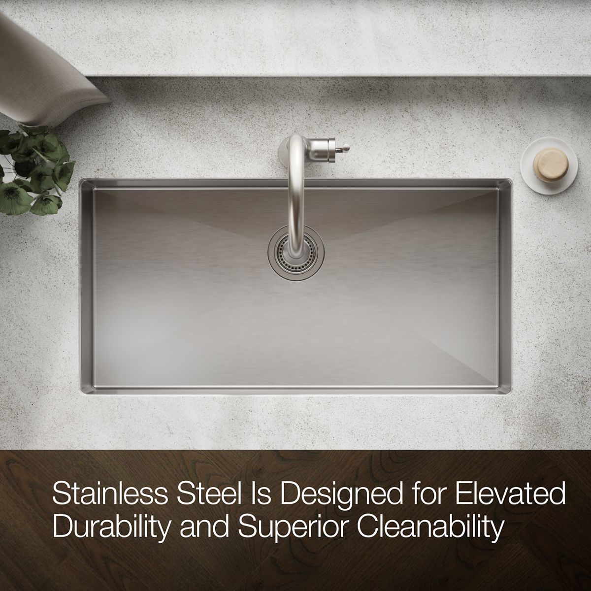 KOHLER K-5283 Strive 35" undermount single-bowl kitchen sink