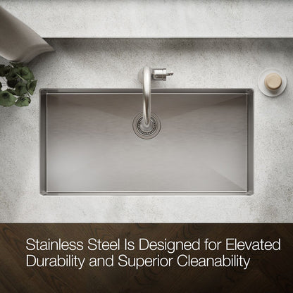 KOHLER K-5283 Strive 35" undermount single-bowl kitchen sink