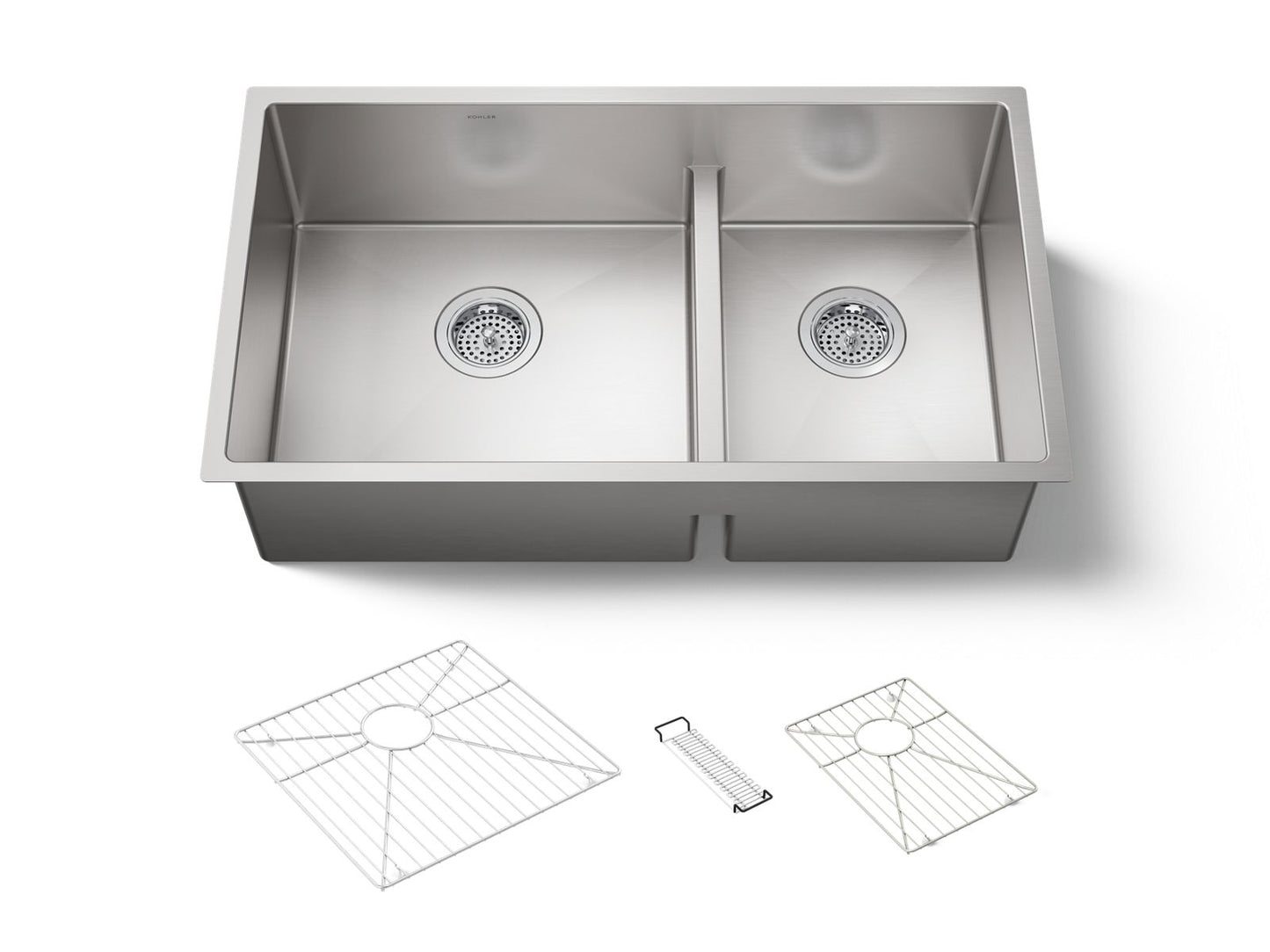 KOHLER K-5284 Strive Smart Divide 32" undermount double-bowl kitchen sink