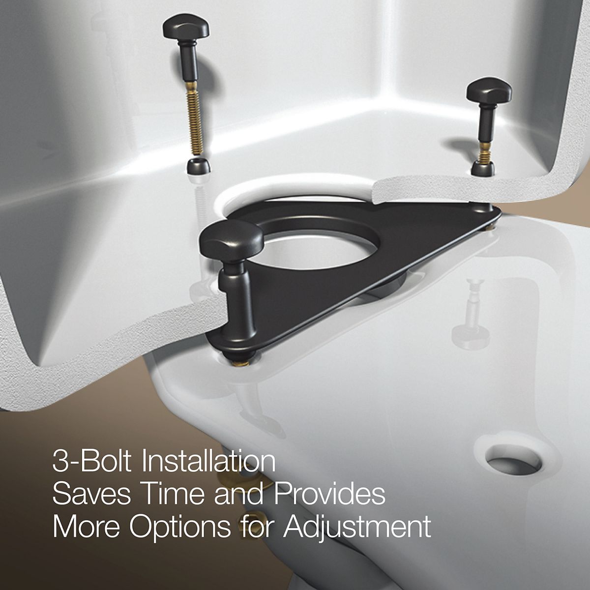 KOHLER K-5298 Highline ComForteeight Two-piece elongated 1.0 gpf chair height toilet, biscuit - view 4