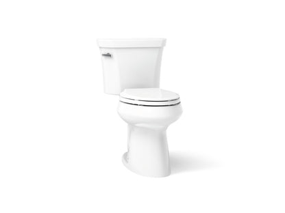 KOHLER K-5298 Highline ComForteeight Two-piece elongated 1.0 gpf chair height toilet, white