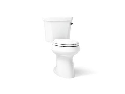 KOHLER K-5298-RA Highline ComForteeight Two-piece elongated 1.0 gpf chair height toilet with right-hand trip lever