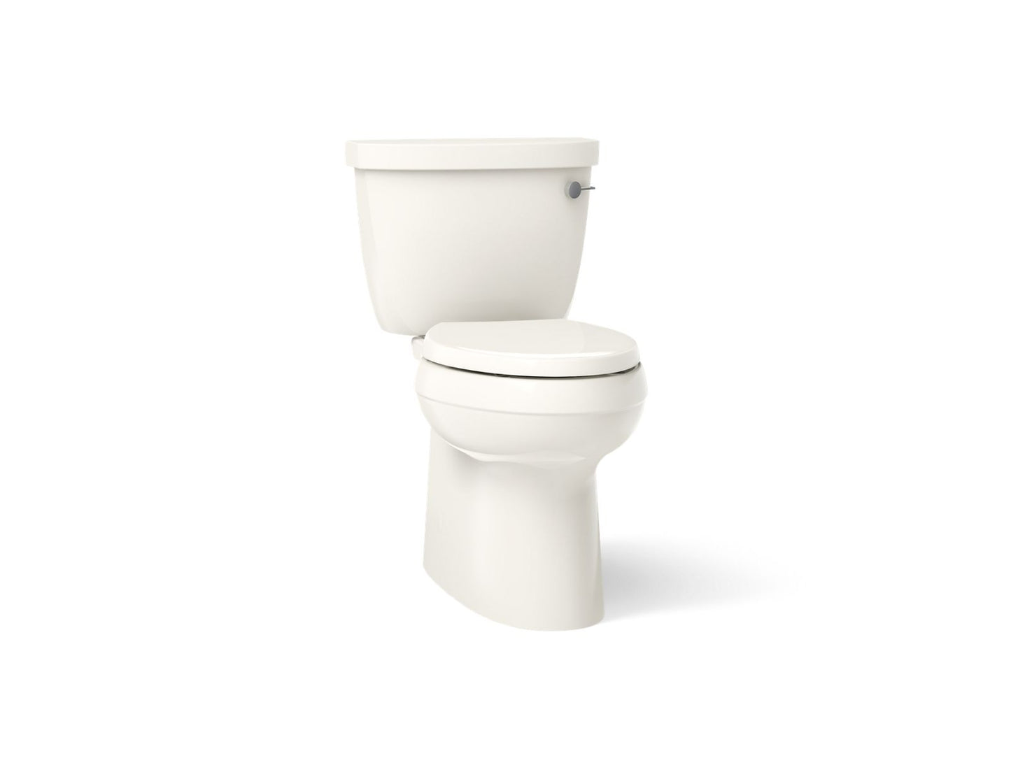 KOHLER 5310-RA Cimarron Two-piece elongated 1.28 gpf chair height toilet with right-hand trip lever