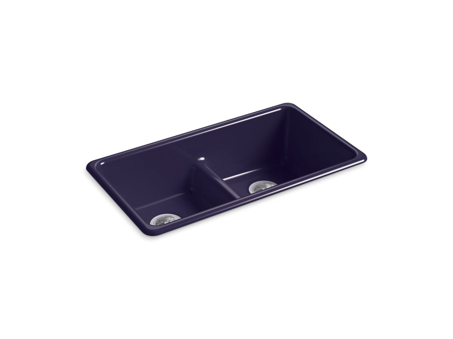 KOHLER K-5312 Iron/Tones Smart Divide 33" top-/undermount double-bowl kitchen sink