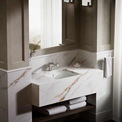 KOHLER K-5400 Iron Plains 18-1/2" rectangular drop-in/undermount bathroom sink