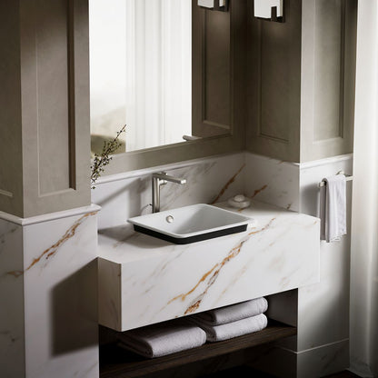 KOHLER K-5400-P5 Iron Plains 18-1/2" rectangular vessel bathroom sink