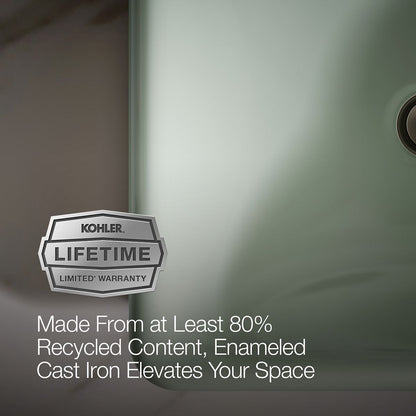 KOHLER K-5400-PAG Iron Plains 18-1/2" rectangular vessel bathroom sink