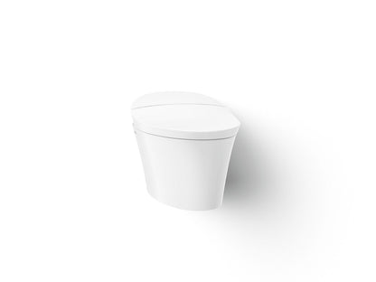 KOHLER K-5402 Veil Intelligent compact elongated dual-flush wall hung toilet in White