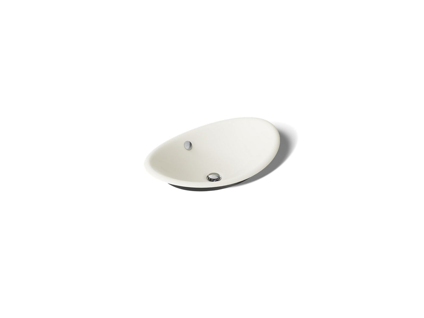 KOHLER K-5403-B Iron Plains 20-3/4" oval vessel bathroom sink