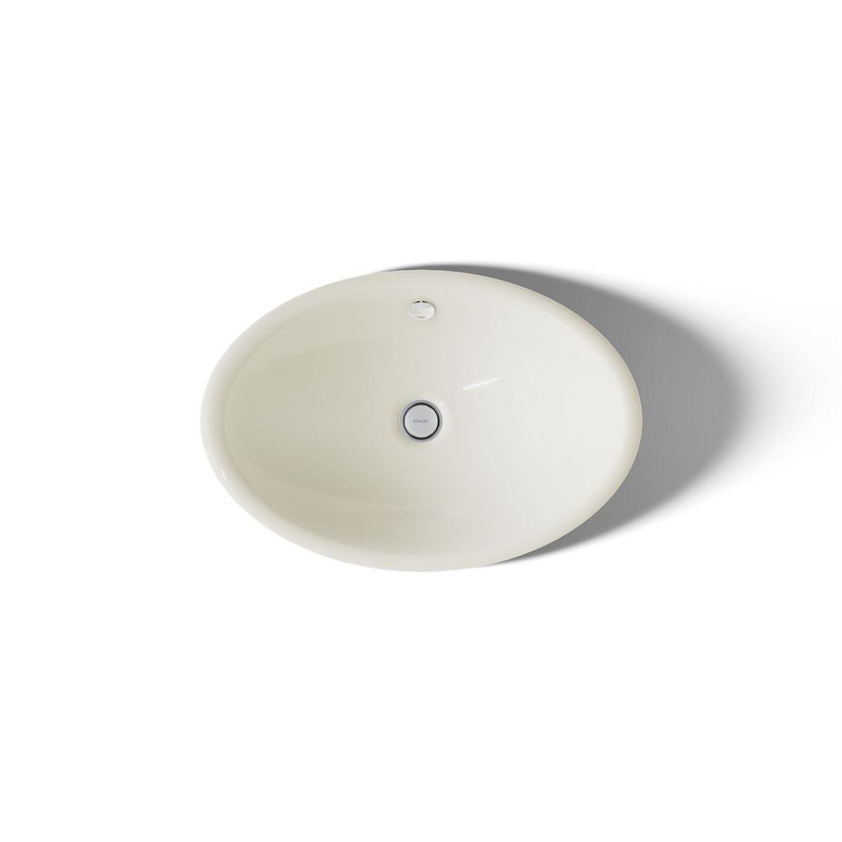 KOHLER K-5403-B Iron Plains 20-3/4" oval vessel bathroom sink