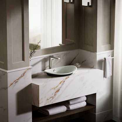 KOHLER K-5403-P5 Iron Plains 20-3/4" oval vessel bathroom sink