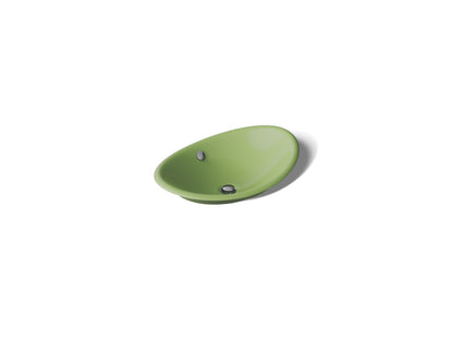 KOHLER K-5403-PFG Iron Plains 20-3/4" oval vessel bathroom sink