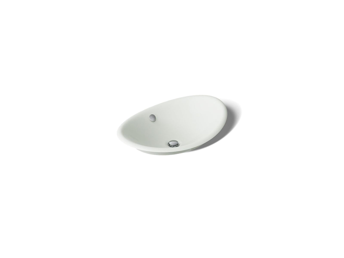 KOHLER K-5403-W Iron Plains 20-3/4" oval vessel bathroom sink