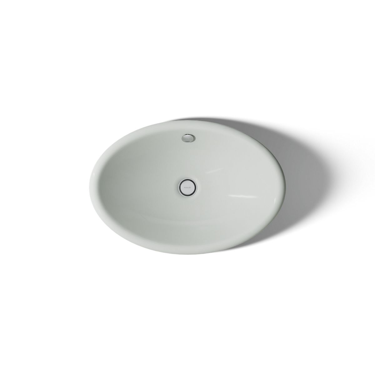 KOHLER K-5403-W Iron Plains 20-3/4" oval vessel bathroom sink