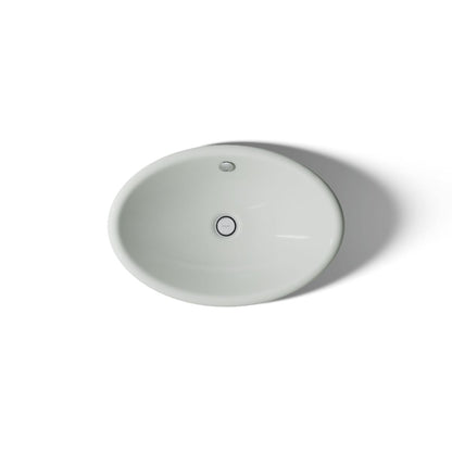 KOHLER K-5403-W Iron Plains 20-3/4" oval vessel bathroom sink