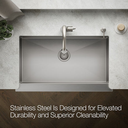 KOHLER K-5415 Strive 35-1/2" undermount single-bowl farmhouse kitchen sink