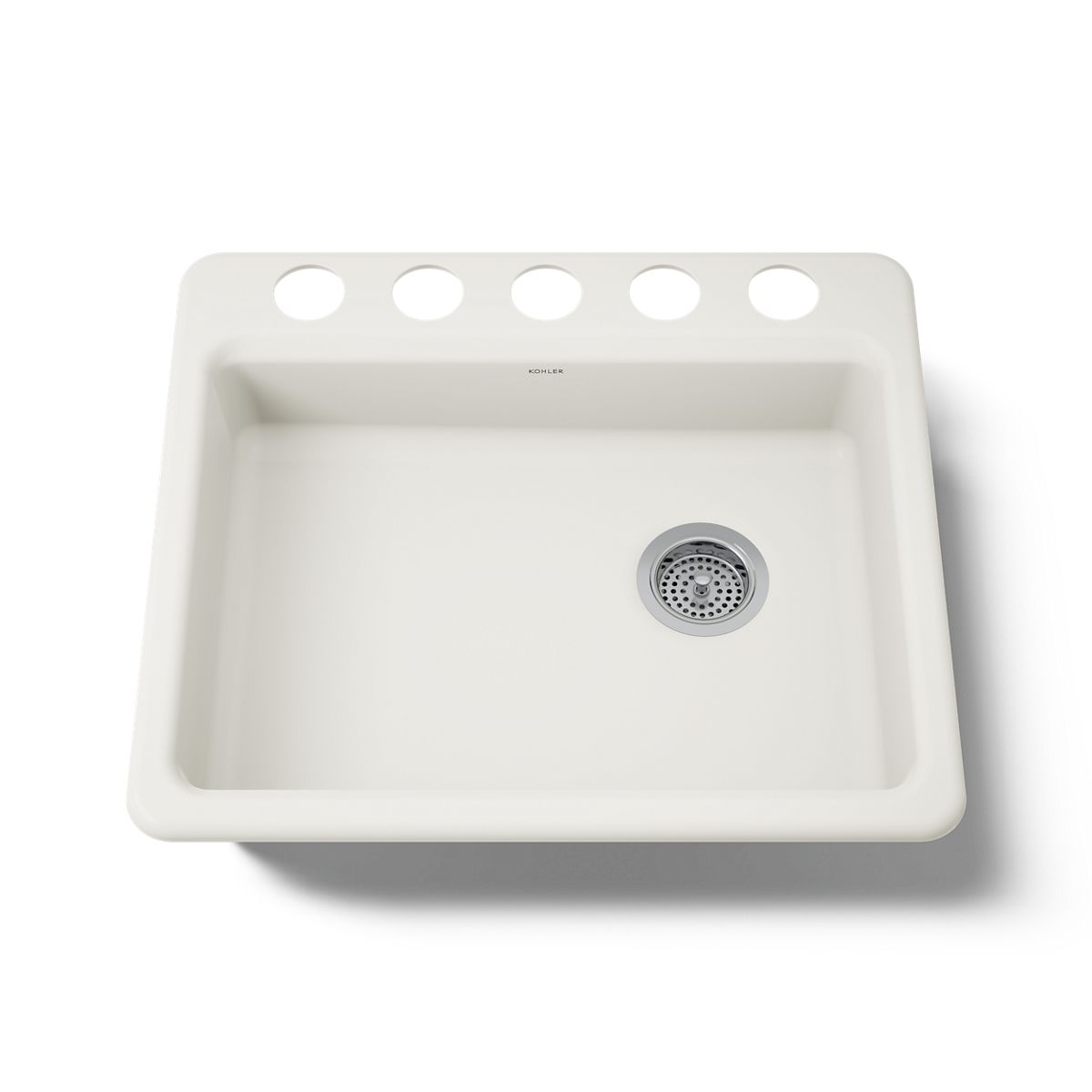 KOHLER K-5479-5U Riverby 25" undermount single-bowl kitchen sink