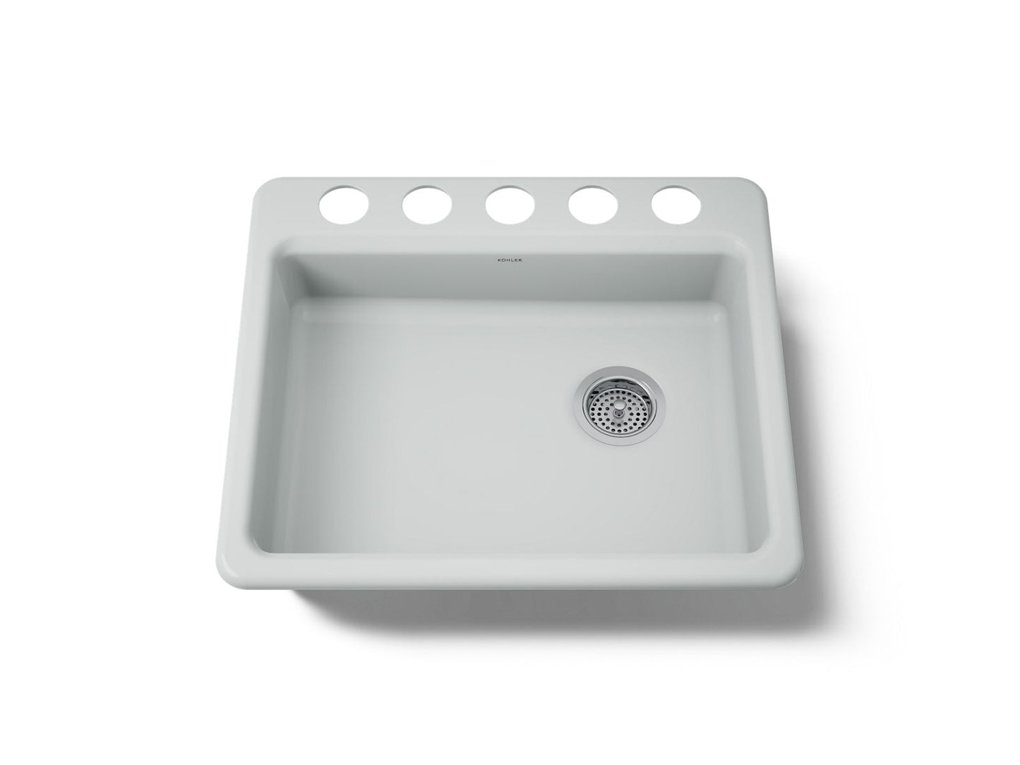 KOHLER K-5479-5U Riverby 25" undermount single-bowl kitchen sink