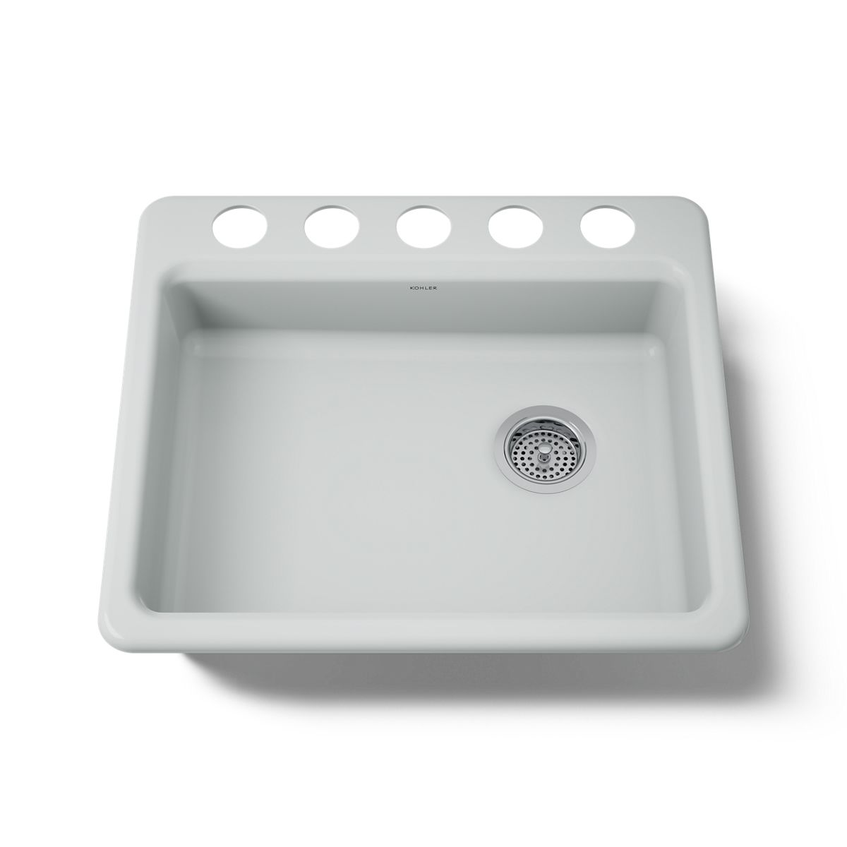 KOHLER K-5479-5U Riverby 25" undermount single-bowl kitchen sink