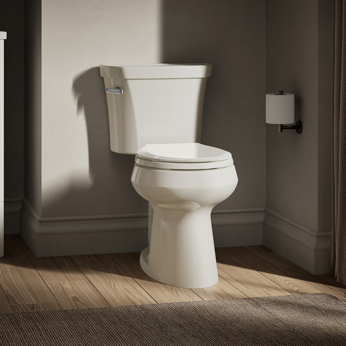 KOHLER K-5481 Highline ComForteeight Two-piece round-front 1.28 gpf chair height toilet