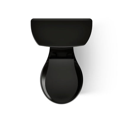 KOHLER K-5481 Highline ComForteeight Two-piece round-front 1.28 gpf chair height toilet - Black Black