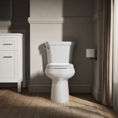 KOHLER K-5481 Highline ComForteeight Two-piece round-front 1.28 gpf chair height toilet