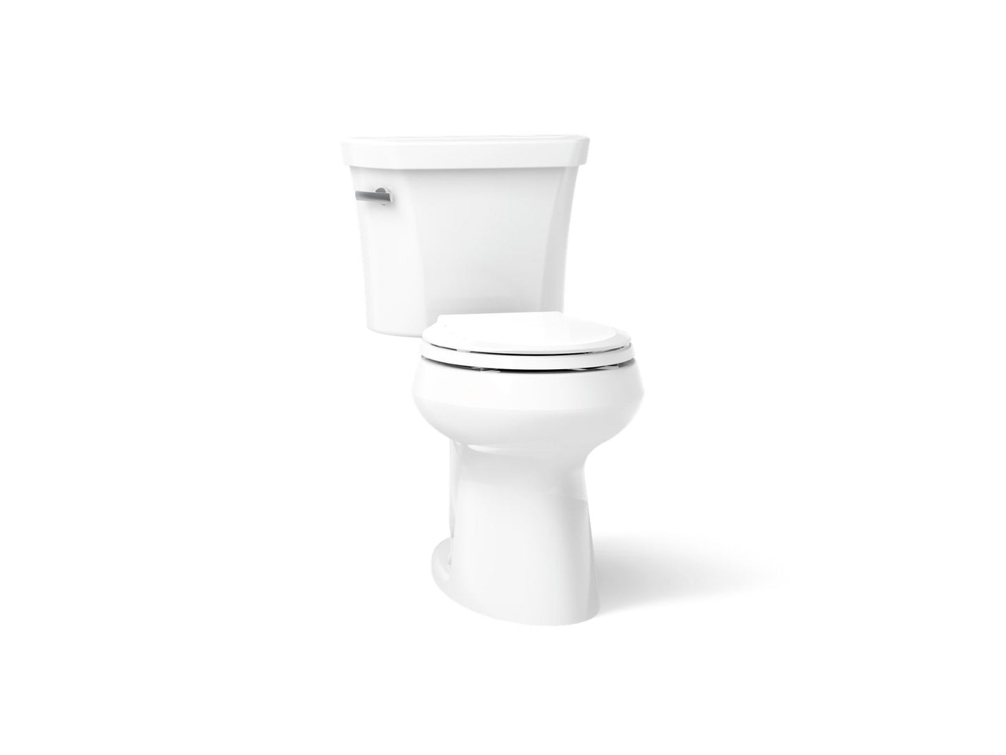 KOHLER 5481-U Highline Two-piece round-front 1.28 gpf chair height toilet with insulated tank